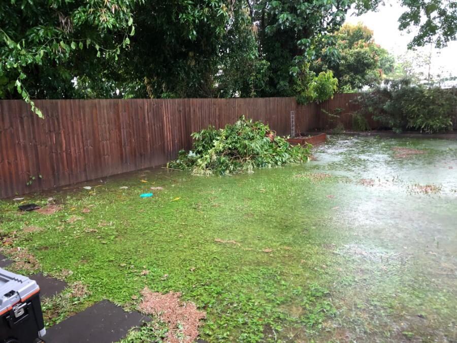 Wet Backyard Australian Turf Management